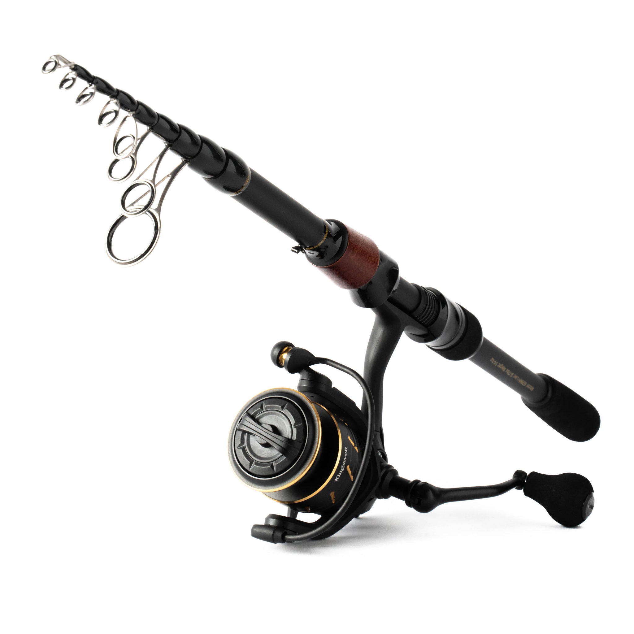 Telescopic Fishing Pole Spinning Reel Combo with Fishing Carrier